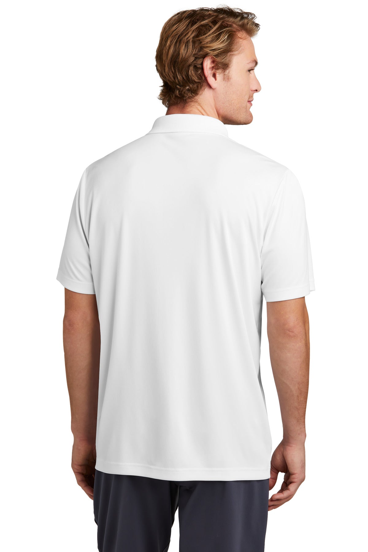 Custom Embroidered Sport-Tek PosiCharge Re-Compete Polo ST725,White