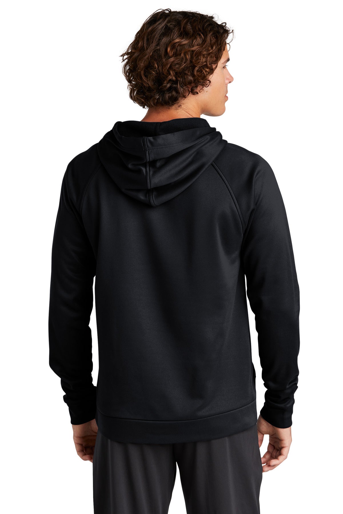 Custom Embroidered Sport-Tek Re-Compete Fleece Pullover Hoodie ST730,Black