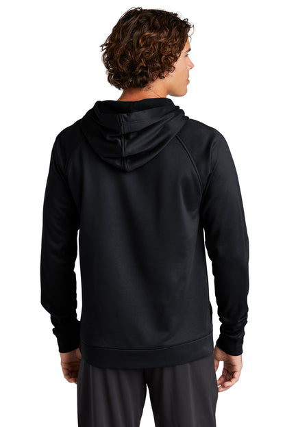 Custom Embroidered Sport-Tek Re-Compete Fleece Pullover Hoodie ST730,Black