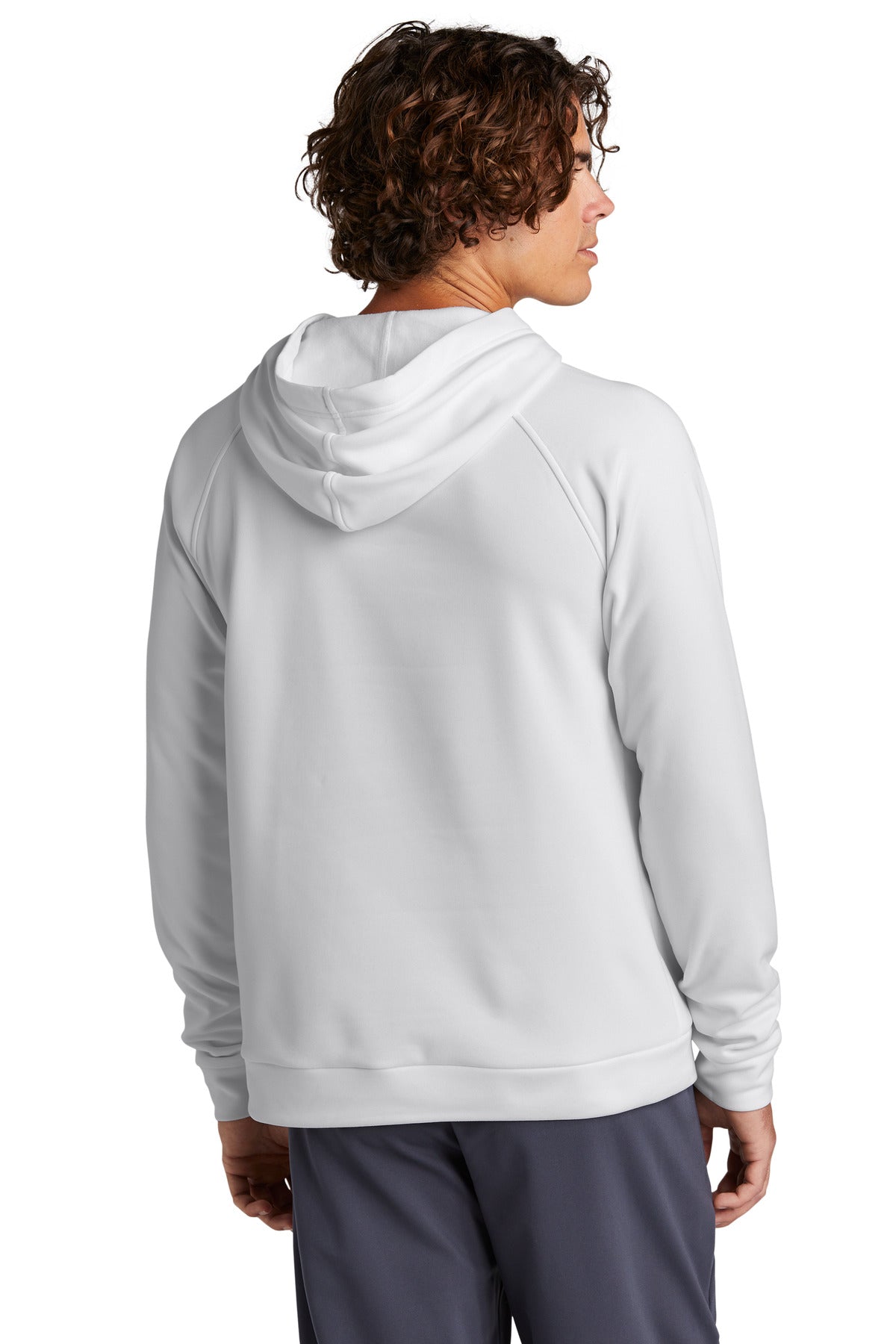 Custom Embroidered Sport-Tek Re-Compete Fleece Pullover Hoodie ST730,White