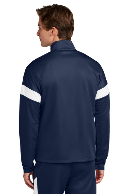 Custom Embroidered Sport-Tek Travel Full-Zip Jacket ST800,True Navy/ White