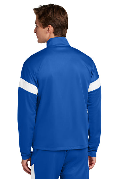Custom Embroidered Sport-Tek Travel Full-Zip Jacket ST800,True Royal/ White
