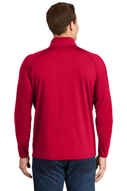 Custom Embroidered Sport-Tek Sport-Wick Stretch 1/4-Zip Pullover. ST850,Deep Red