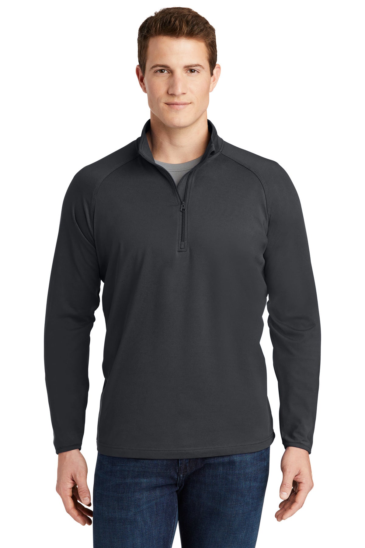 Sport-Tek Sport-Wick Stretch 1/4-Zip Pullover. ST850