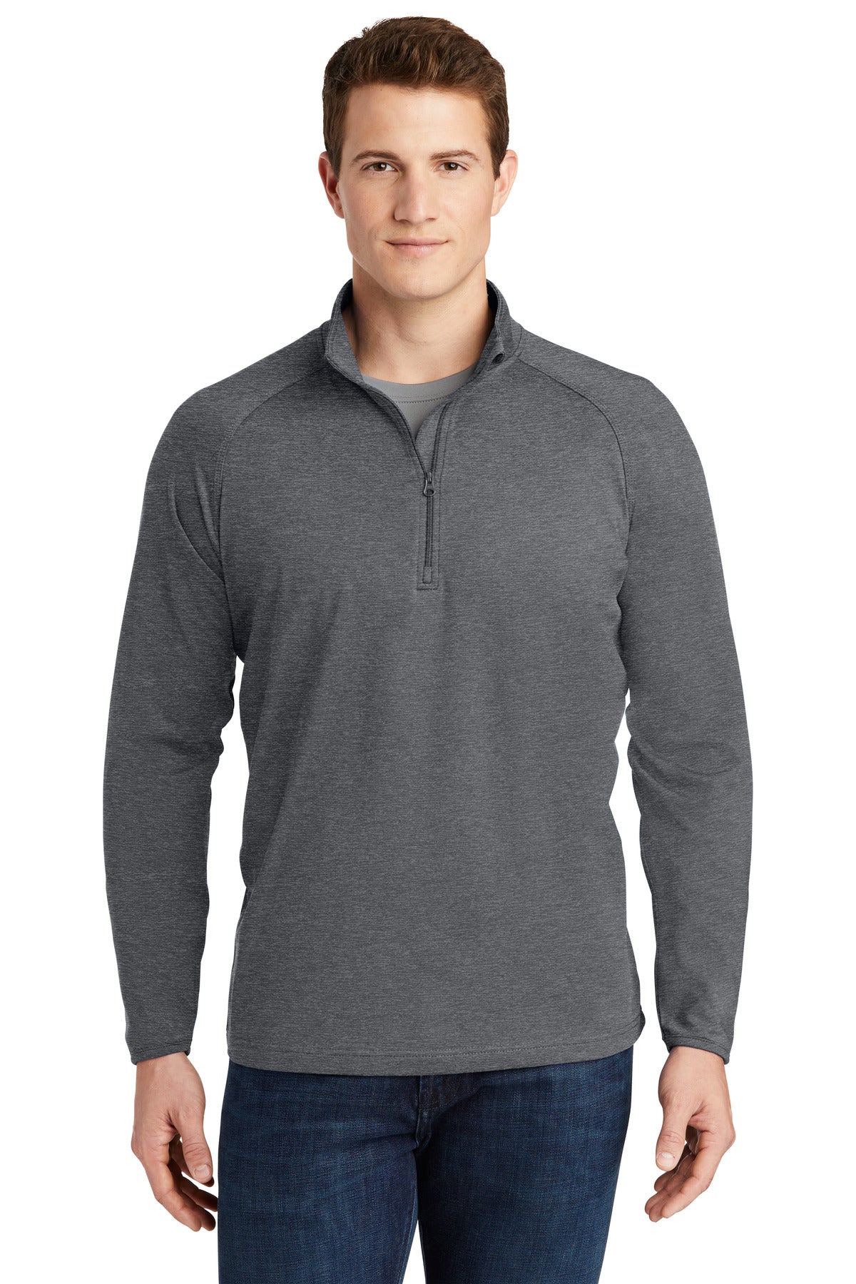 Sport-Tek Sport-Wick Stretch 1/4-Zip Pullover. ST850