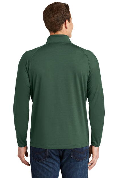Custom Embroidered Sport-Tek Sport-Wick Stretch 1/4-Zip Pullover. ST850,Forest Green