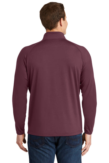 Custom Embroidered Sport-Tek Sport-Wick Stretch 1/4-Zip Pullover. ST850,Maroon