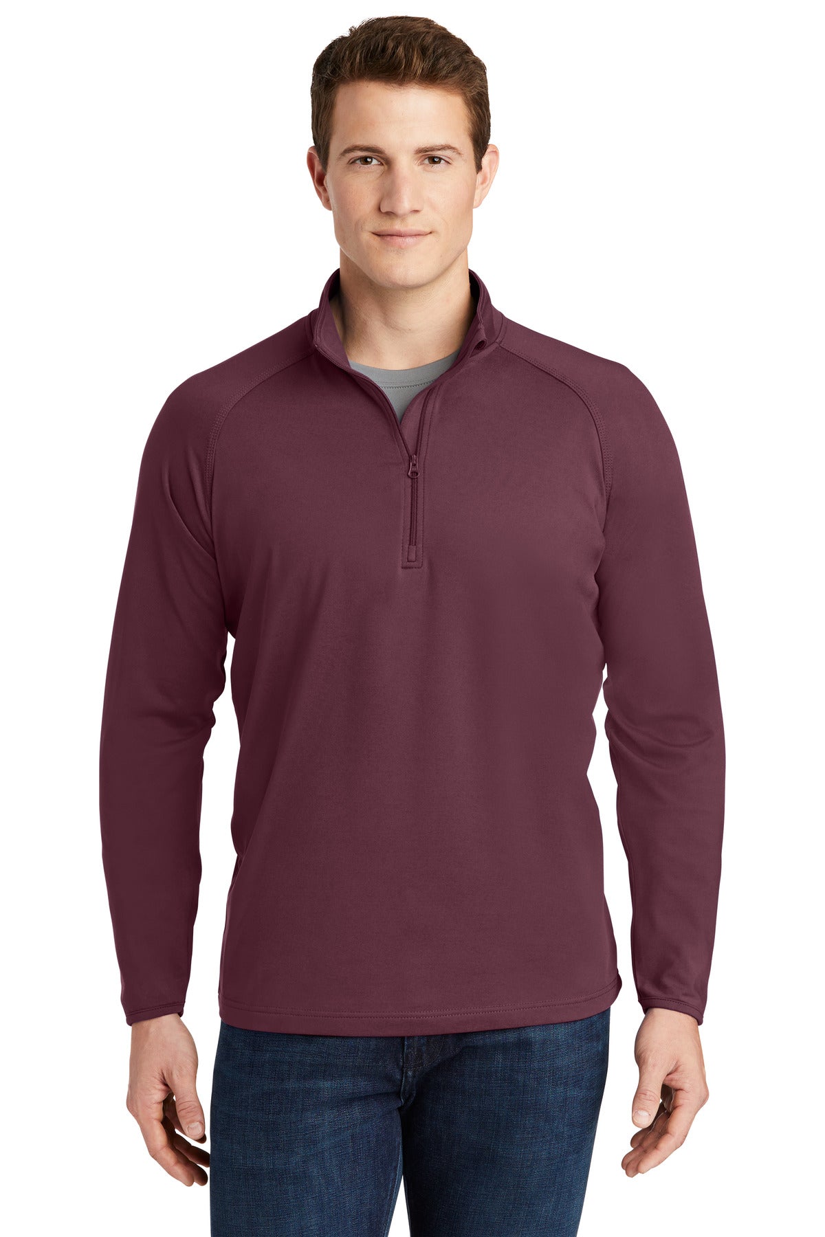 Sport-Tek Sport-Wick Stretch 1/4-Zip Pullover. ST850