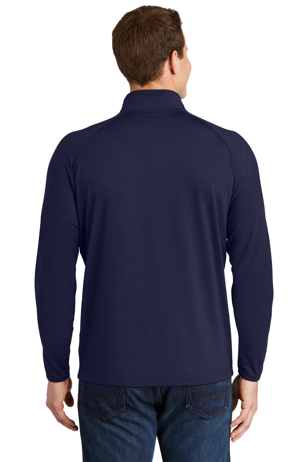 Custom Embroidered Sport-Tek Sport-Wick Stretch 1/4-Zip Pullover. ST850,True Navy