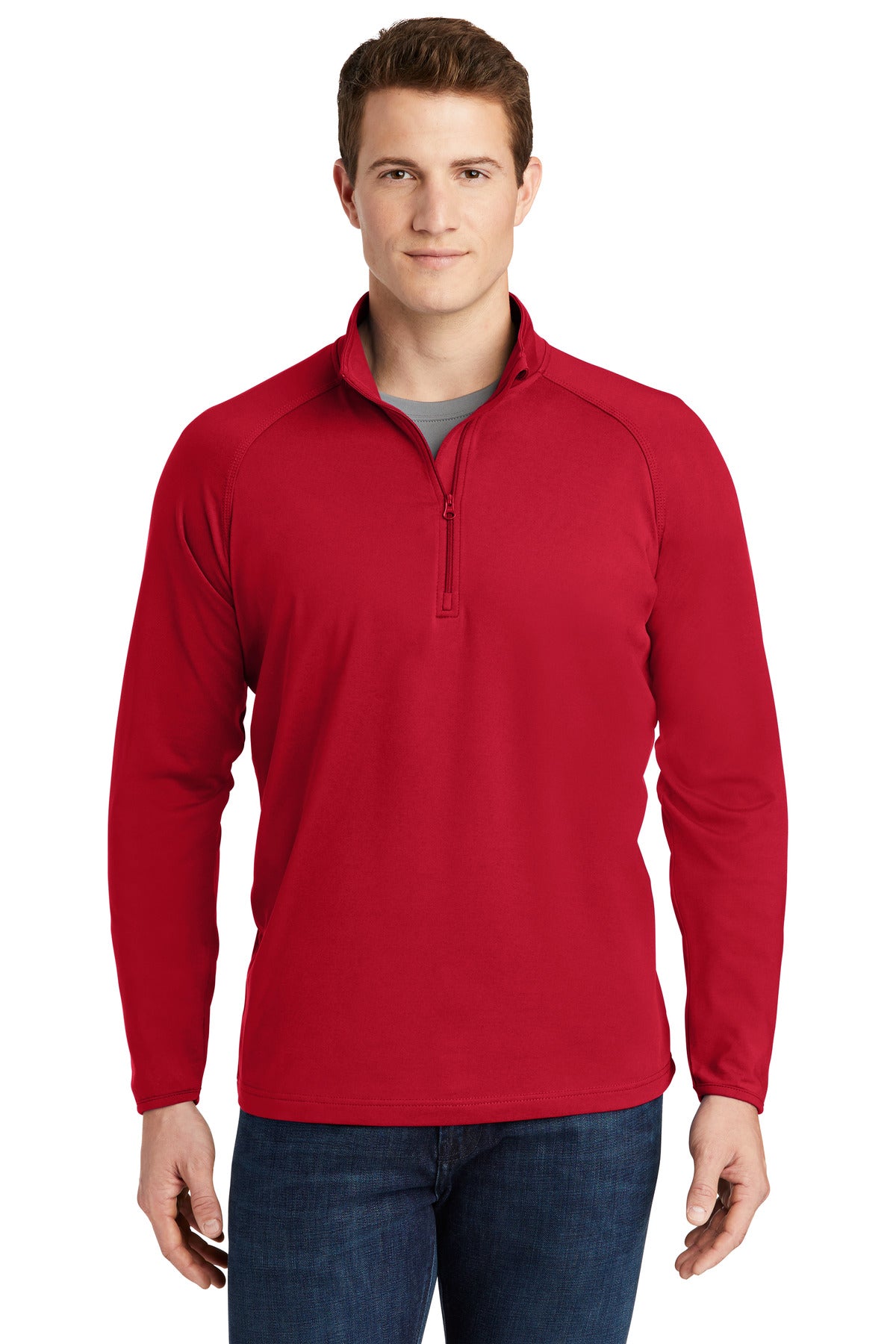 Sport-Tek Sport-Wick Stretch 1/4-Zip Pullover. ST850
