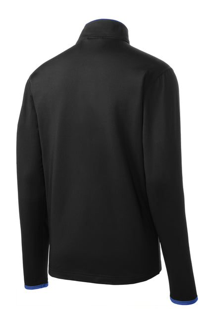 Sport-Tek Sport-Wick Stretch Contrast Full-Zip Jacket.  ST853