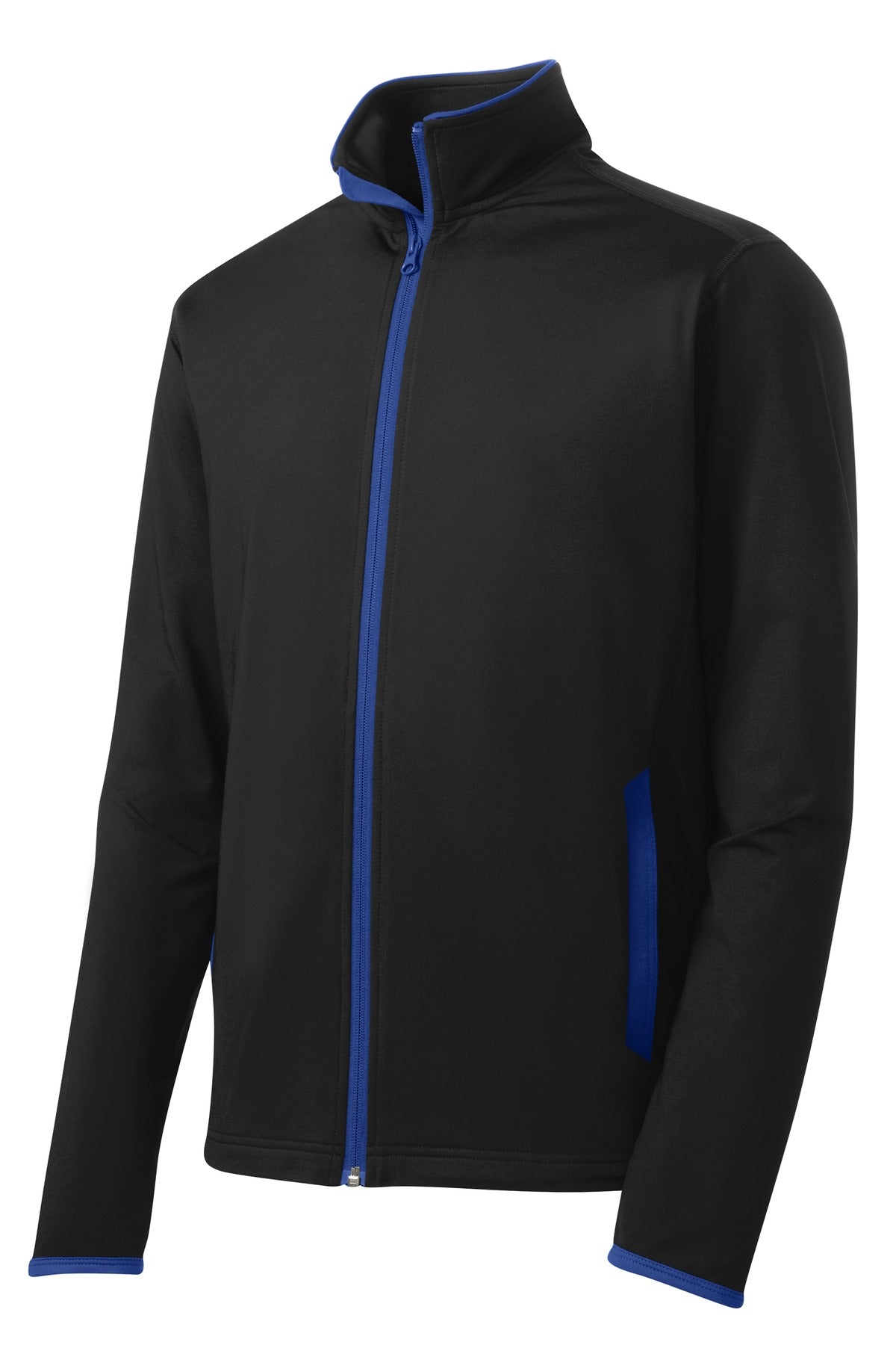 Sport-Tek Sport-Wick Stretch Contrast Full-Zip Jacket.  ST853