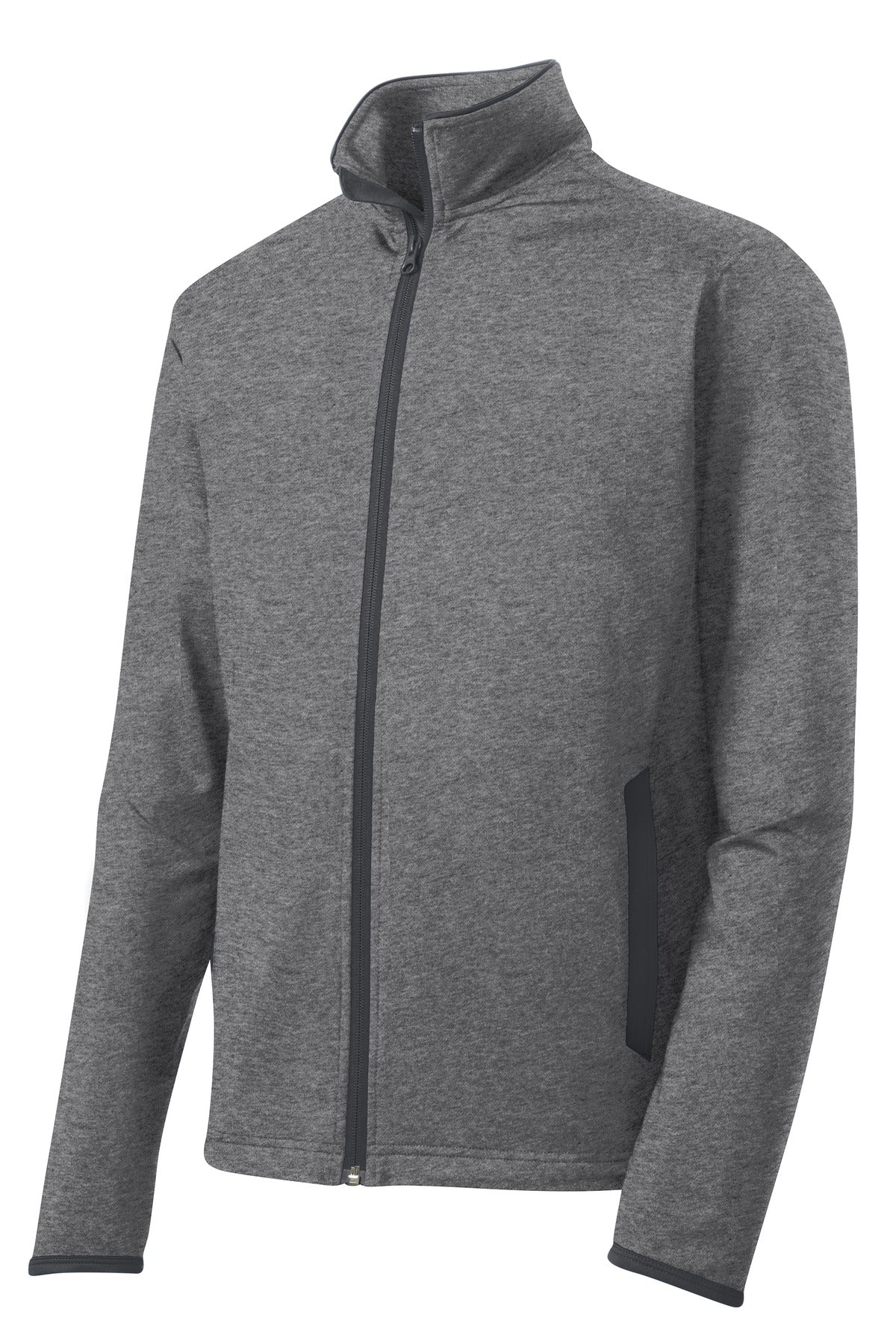 Sport-Tek Sport-Wick Stretch Contrast Full-Zip Jacket.  ST853