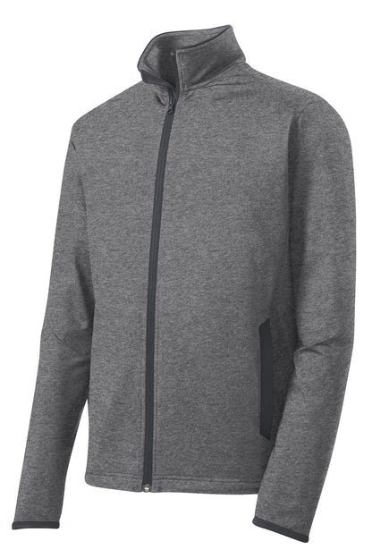 Sport-Tek Sport-Wick Stretch Contrast Full-Zip Jacket.  ST853
