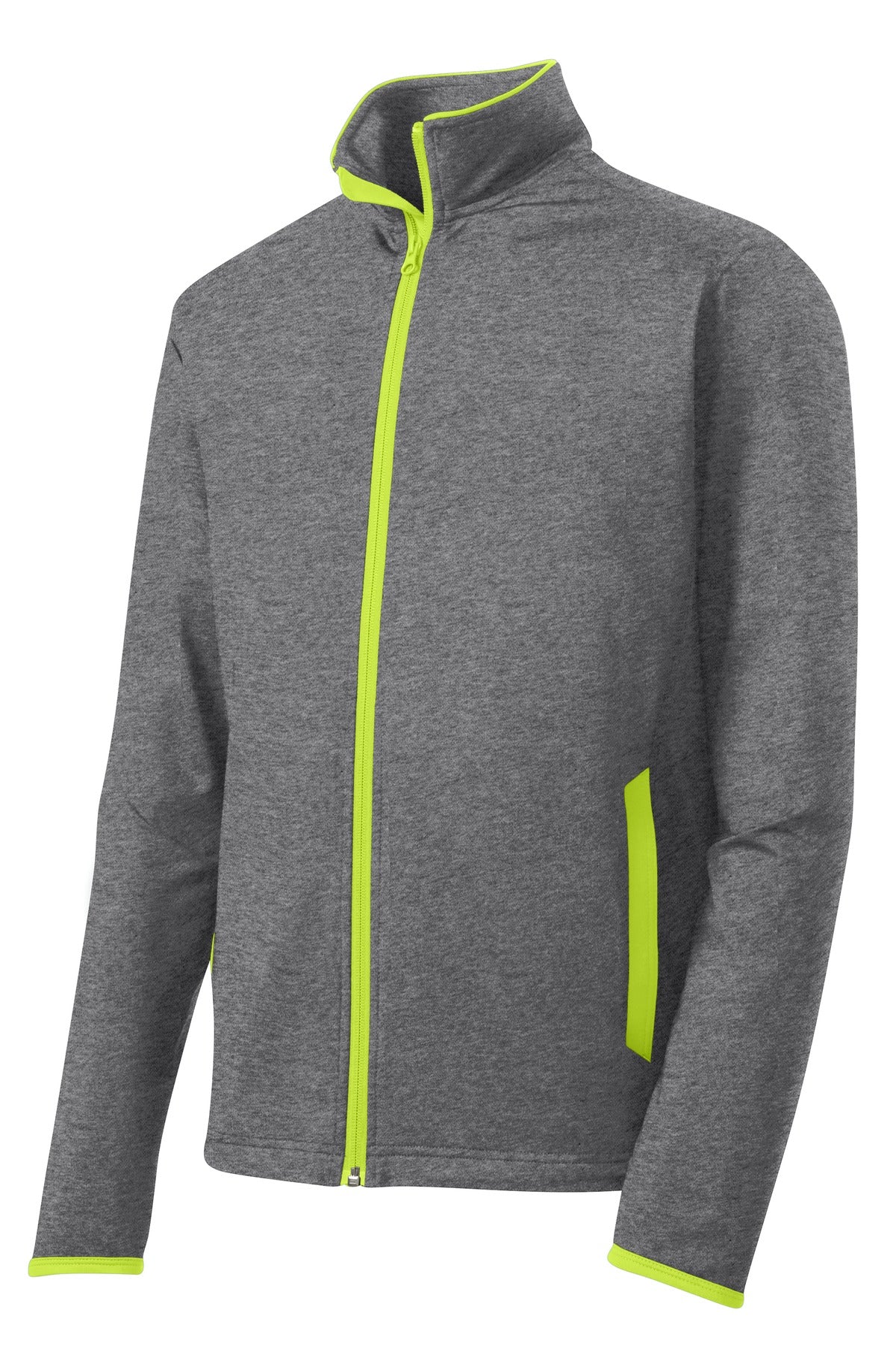 Sport-Tek Sport-Wick Stretch Contrast Full-Zip Jacket.  ST853