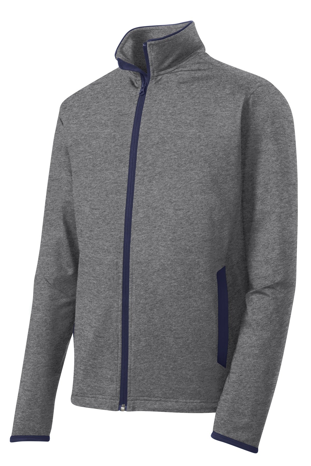 Sport-Tek Sport-Wick Stretch Contrast Full-Zip Jacket.  ST853
