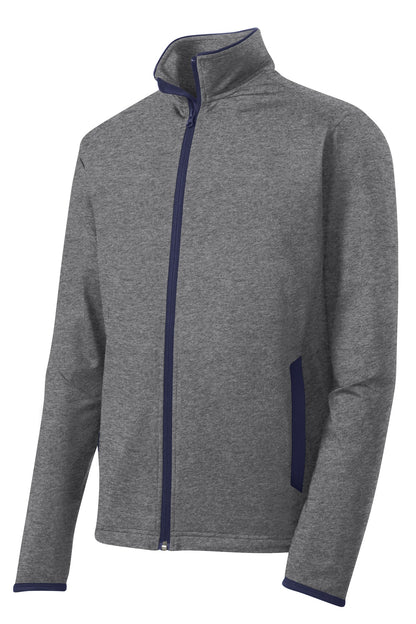 Sport-Tek Sport-Wick Stretch Contrast Full-Zip Jacket.  ST853