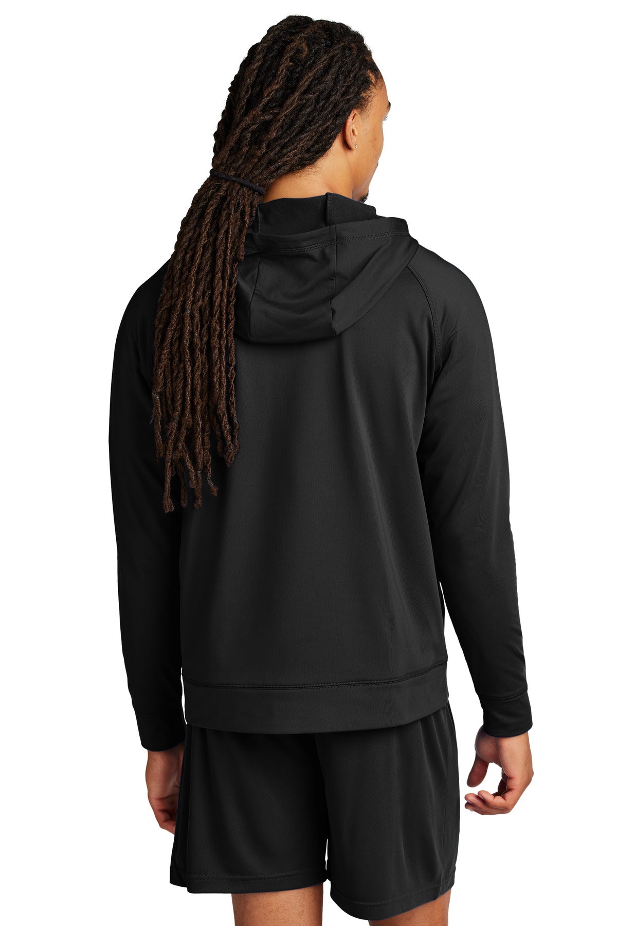 Custom Embroidered Sport-Tek Sport-Wick Stretch 1/2-Zip Hoodie ST856,Black