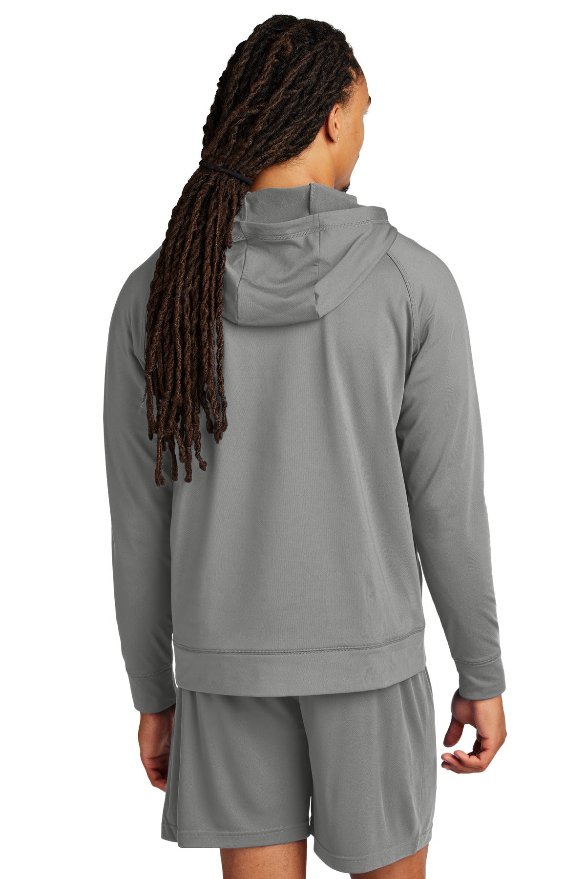 Custom Embroidered Sport-Tek Sport-Wick Stretch 1/2-Zip Hoodie ST856,Charcoal Grey