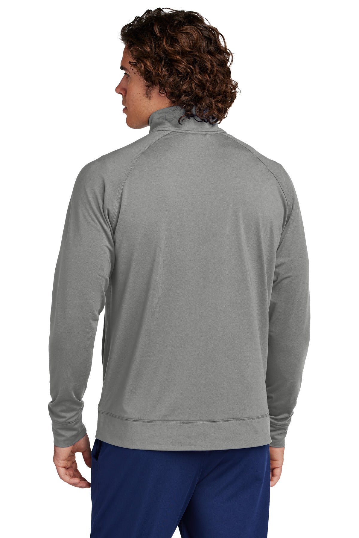 Custom Embroidered Sport-Tek Sport-Wick Stretch Full-Zip Cadet Jacket ST857,Charcoal Grey