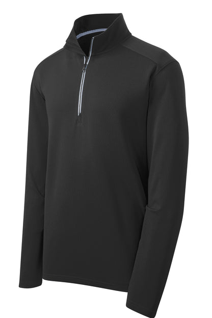 Sport-Tek Sport-Wick Textured 1/4-Zip Pullover.  ST860