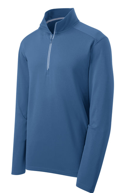 Sport-Tek Sport-Wick Textured 1/4-Zip Pullover.  ST860