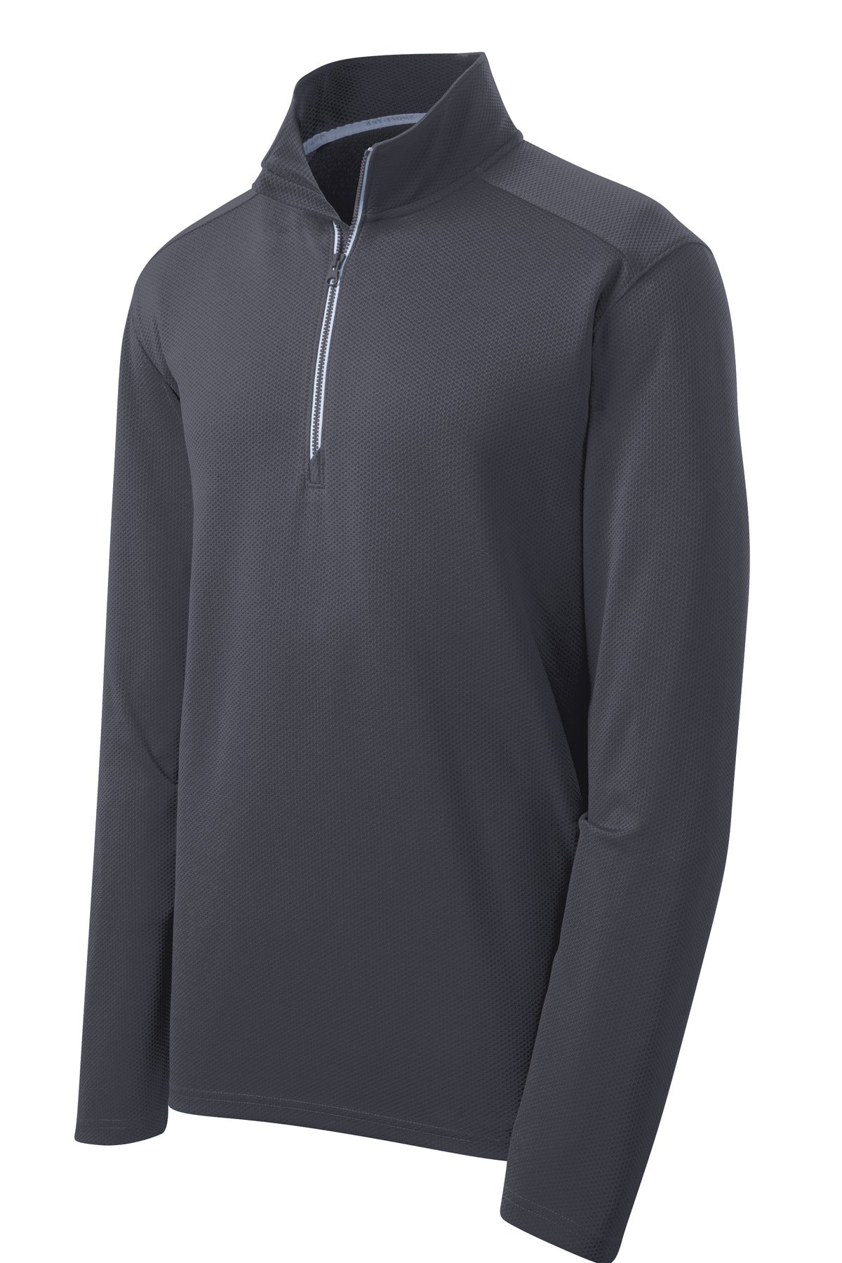 Sport-Tek Sport-Wick Textured 1/4-Zip Pullover.  ST860