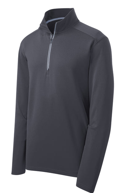 Sport-Tek Sport-Wick Textured 1/4-Zip Pullover.  ST860