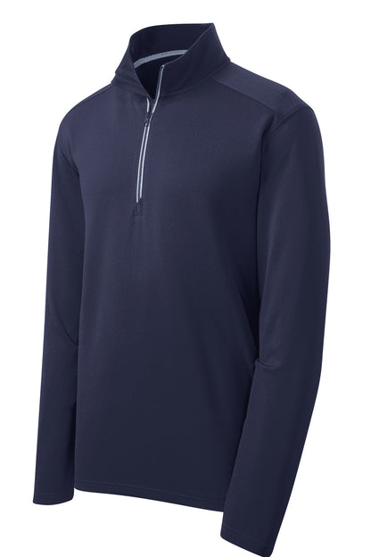 Sport-Tek Sport-Wick Textured 1/4-Zip Pullover.  ST860