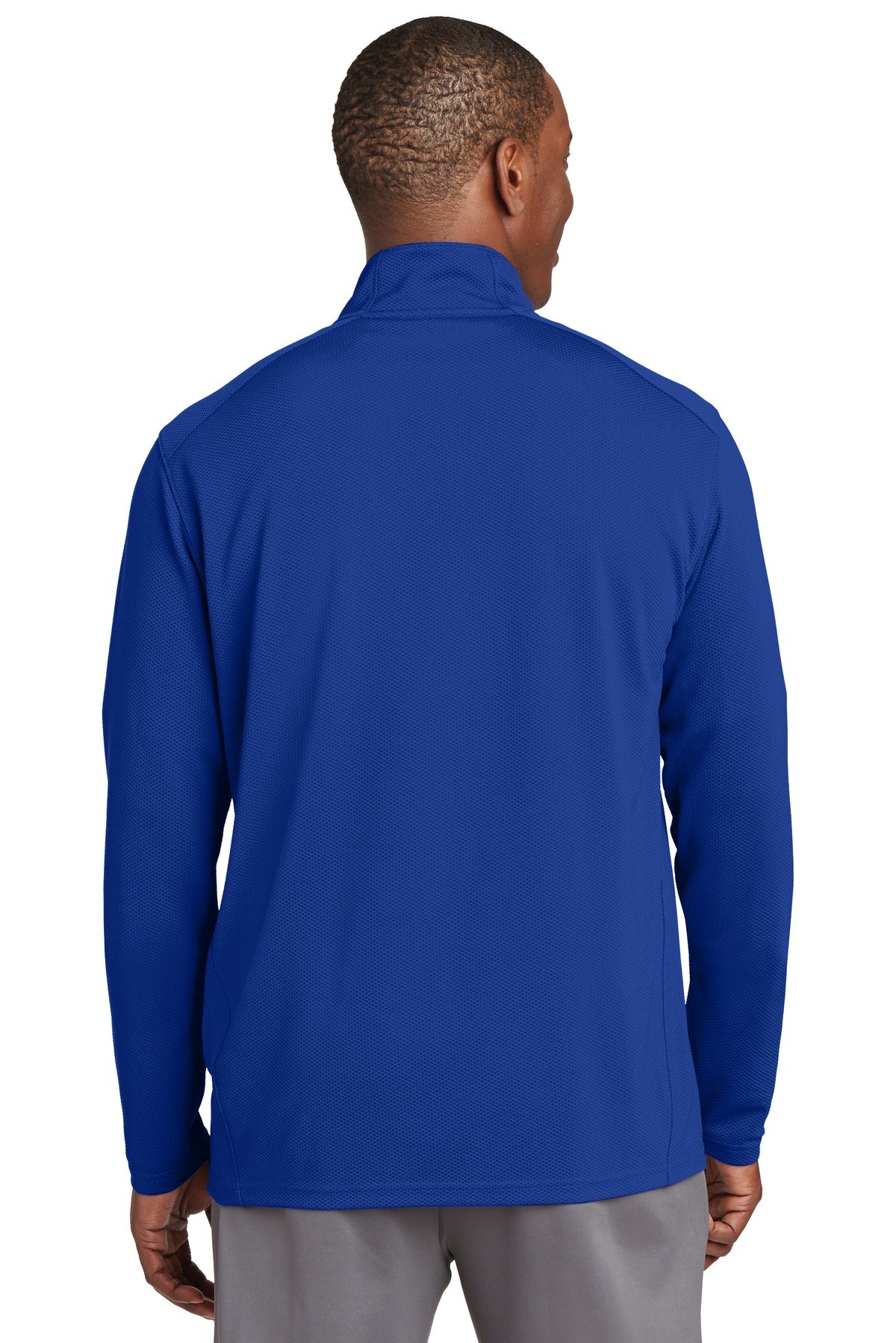 Custom Embroidered Sport-Tek Sport-Wick Textured 1/4-Zip Pullover.  ST860,True Royal
