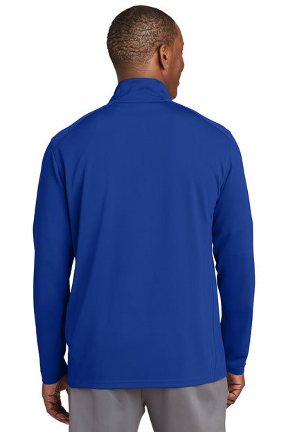 Custom Embroidered Sport-Tek Sport-Wick Textured 1/4-Zip Pullover.  ST860,True Royal