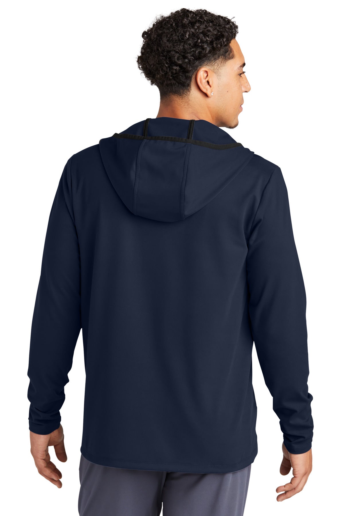 Custom Embroidered Sport-Tek Circuit Hooded Full-Zip ST870,True Navy