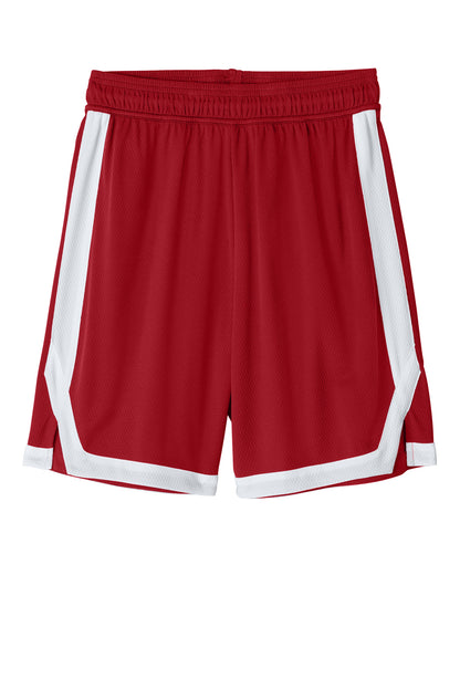 Custom Embroidered Sport-Tek Activewear in Deep Red/ White