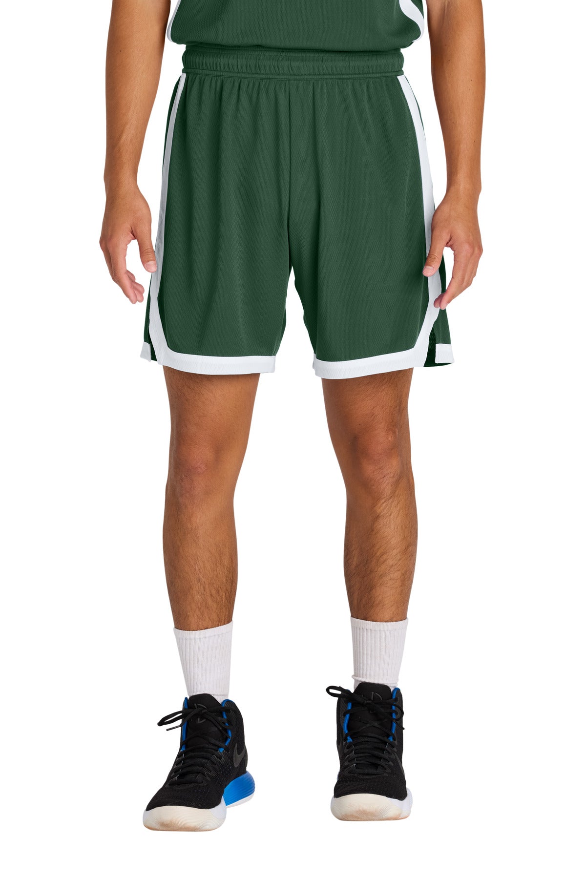 Custom Embroidered Sport-Tek Activewear in Forest Green/ White