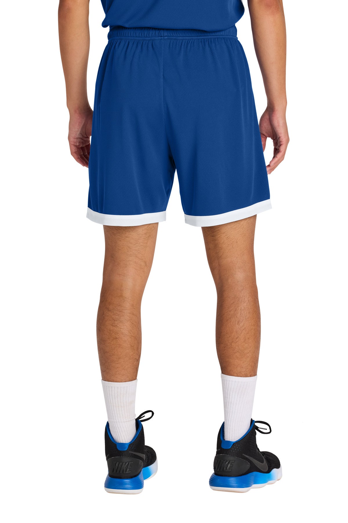 Custom Embroidered Sport-Tek Rival Basketball 7 Short ST901,True Royal/ White