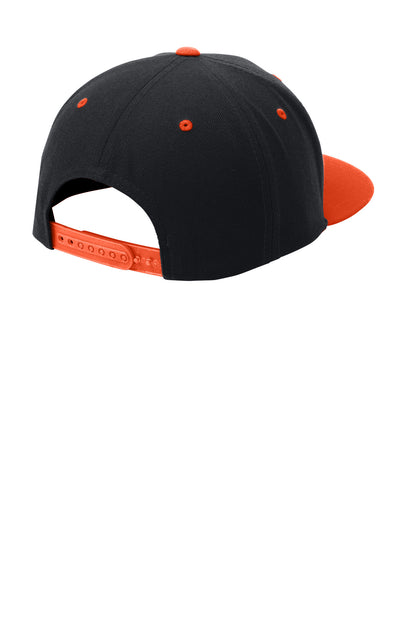 Sport-Tek YP Classics Flat Bill Snapback Cap. STC19
