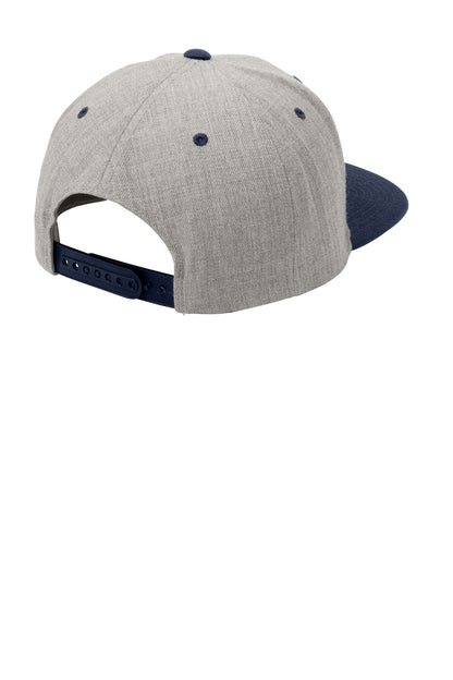 Sport-Tek YP Classics Flat Bill Snapback Cap. STC19