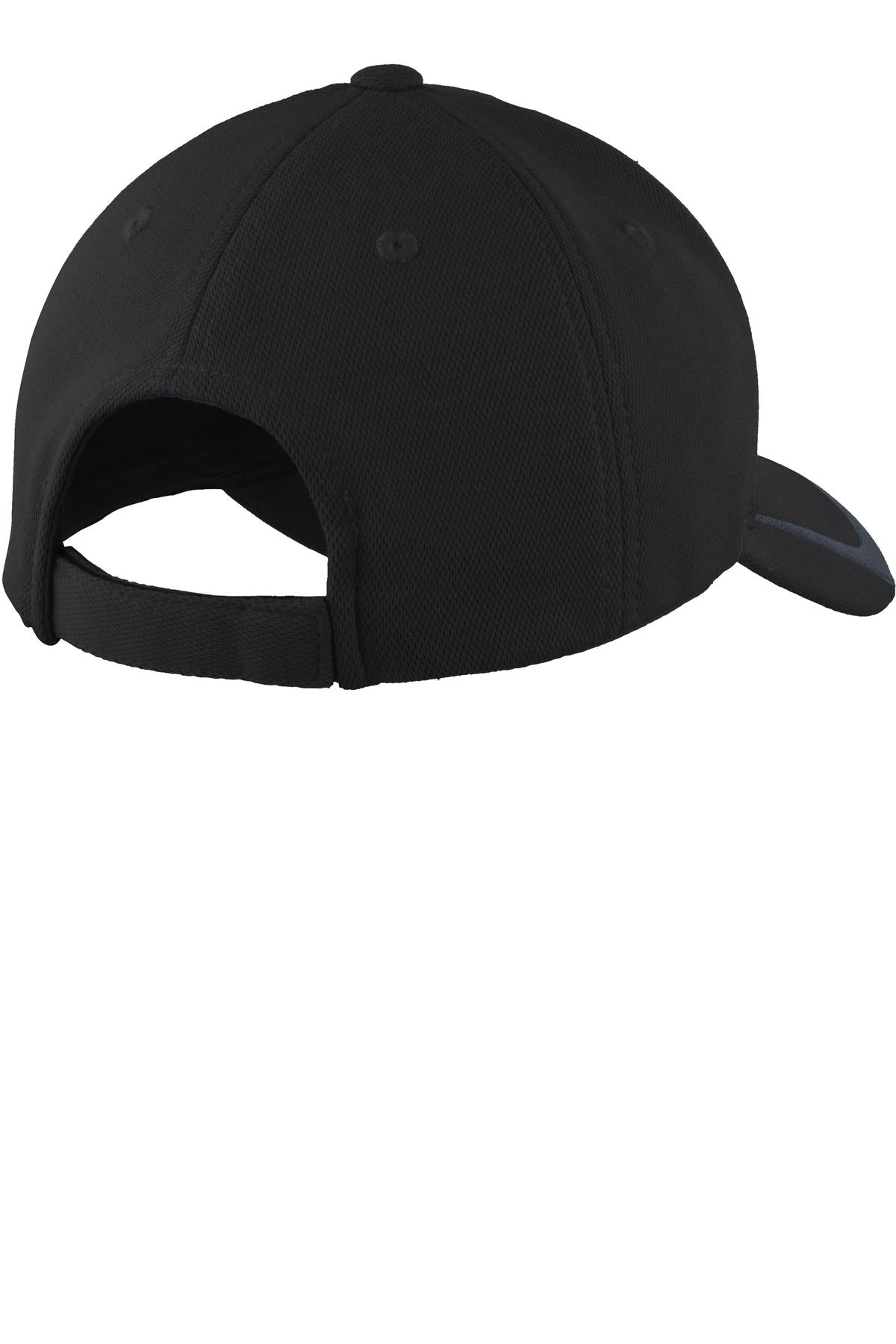 Custom Embroidered Sport-Tek Caps in Black/ Graphite