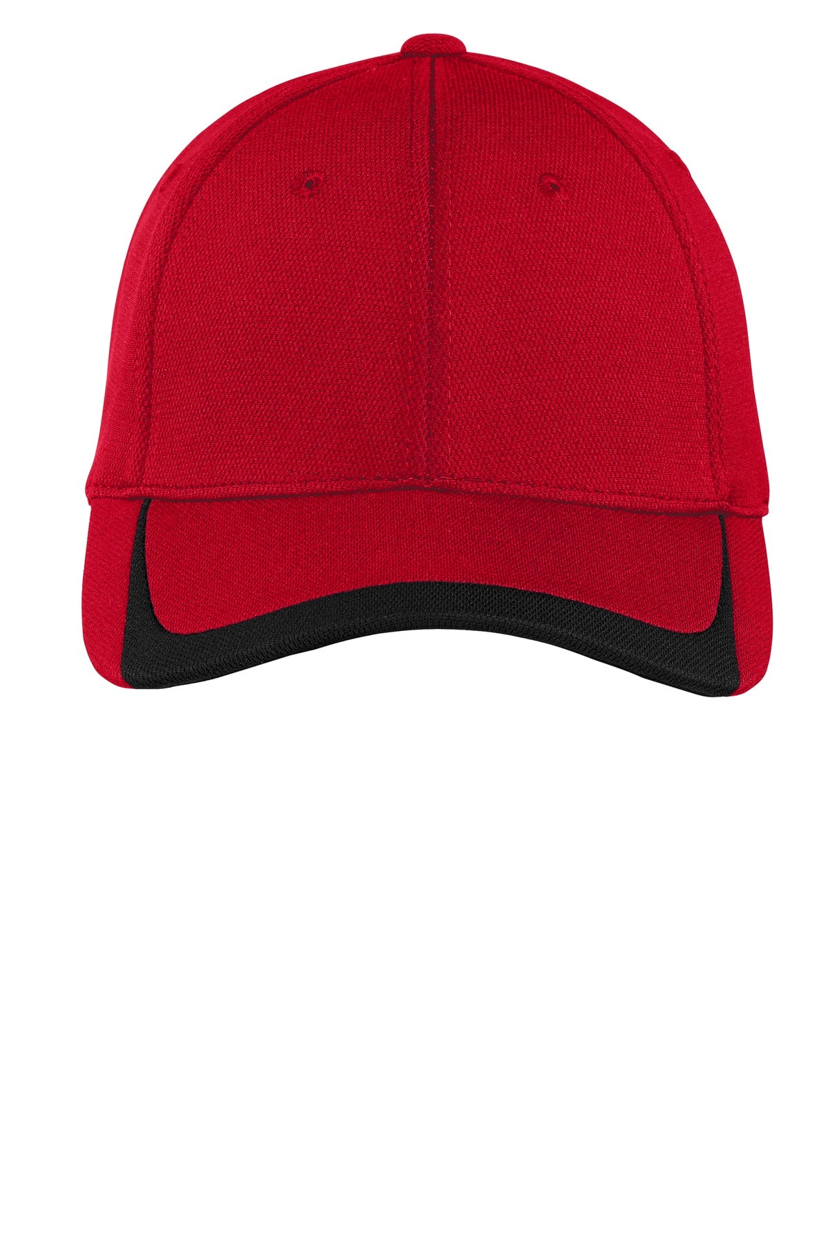 Custom Embroidered Sport-Tek Caps in True Red/ Black