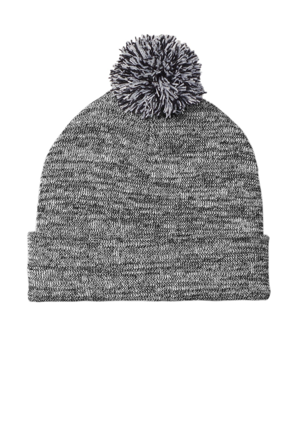 Sport-Tek  Heather Pom Pom Beanie STC41