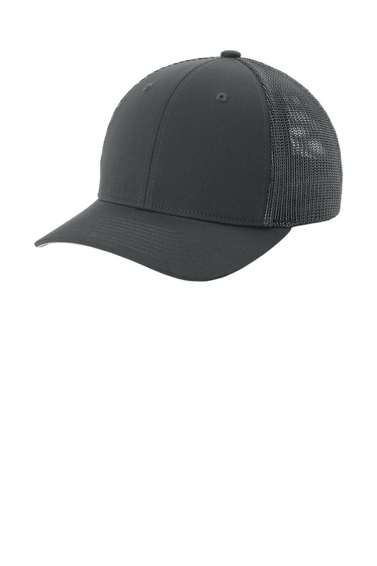 Custom Embroidered Sport-Tek Caps in Iron Grey/ Iron Grey