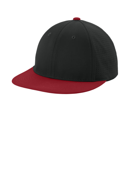 Custom Embroidered Sport-Tek Caps in Black/ Deep Red/ Black