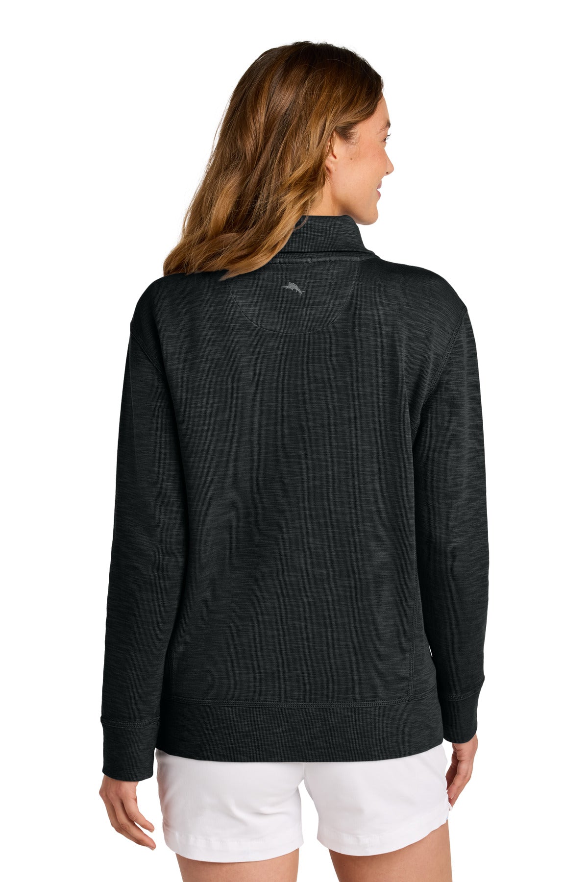 Custom Embroidered Tommy Bahama Women's Tobago Bay Full-Zip SW221983TB,Black