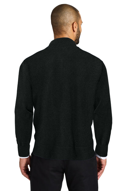 Custom Embroidered Port Authority Easy Care 1/4-Zip Sweater SW2900,Deep Black