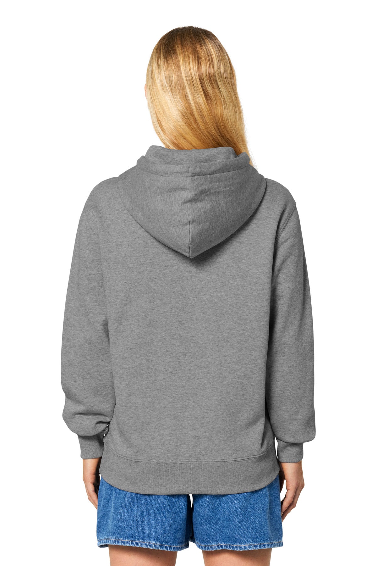 Custom Embroidered Stanley/Stella Unisex Cruiser 2.0 Hooded Sweatshirt SXU003,Mid Heather Grey