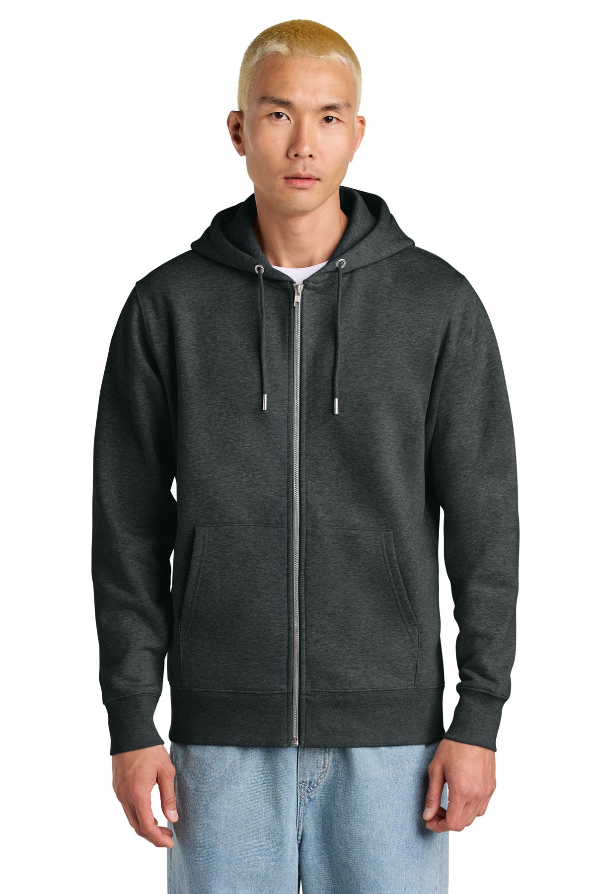 Custom Embroidered Stanley/Stella Sweatshirts/Fleece in Dark Heather Grey