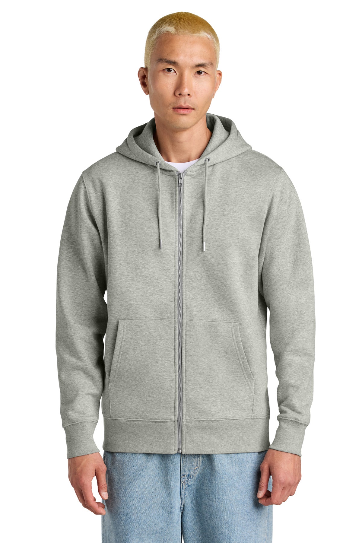 Custom Embroidered Stanley/Stella Sweatshirts/Fleece in Heather Grey