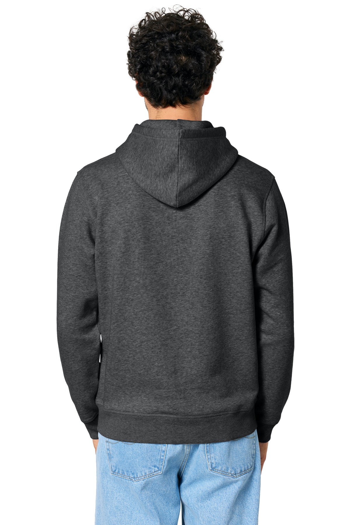 Custom Embroidered Stanley/Stella Unisex Drummer 2.0 Hooded Sweatshirt SXU009,Dark Heather Grey