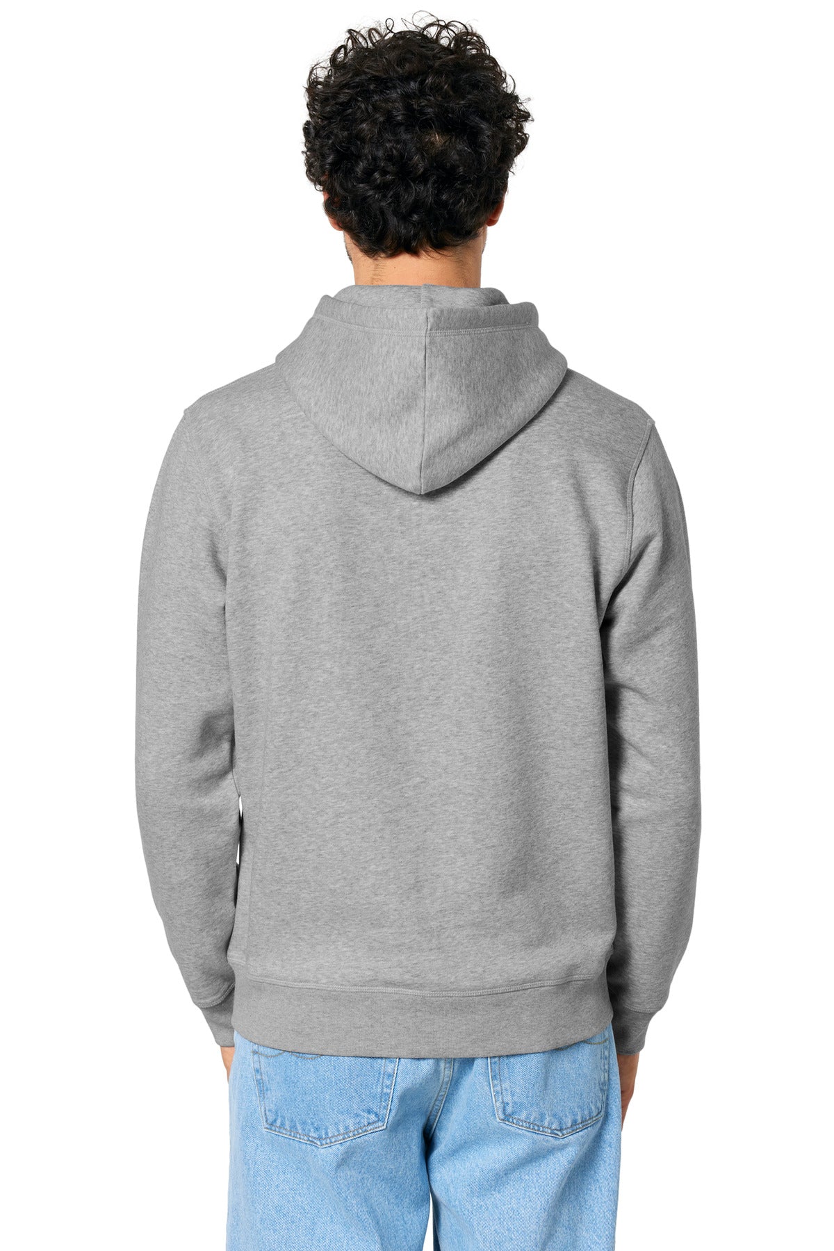 Custom Embroidered Stanley/Stella Unisex Drummer 2.0 Hooded Sweatshirt SXU009,Heather Grey
