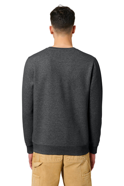 Custom Embroidered Stanley/Stella Unisex Roller Crewneck Sweatshirt SXU010,Dark Heather Grey